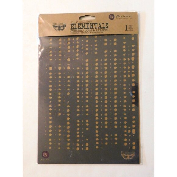 7 Mixed Craft Stencils Scrapbooking DIY Projects Geometric Shapes Dots Chevron - Picture 2 of 8